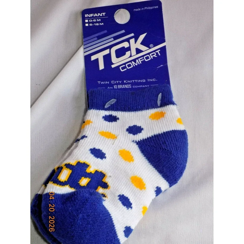 New Pitt Panthers baby infant socks